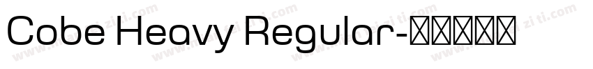 Cobe Heavy Regular字体转换